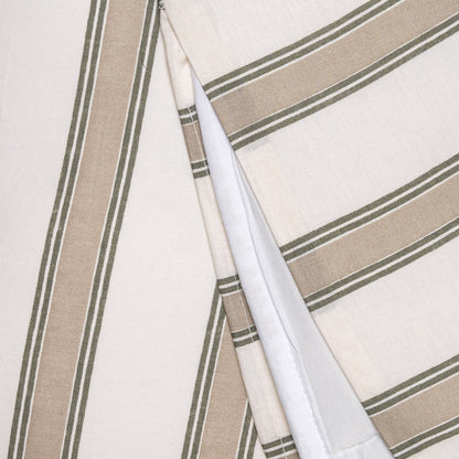 Capa de edredão de algodão Raya Sitges verde seco - taupe - PR