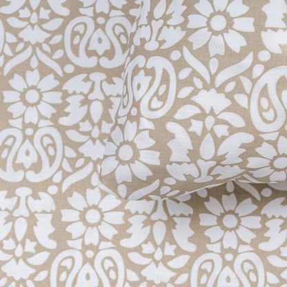 Capa de edredão de algodão Matilde taupe - PR