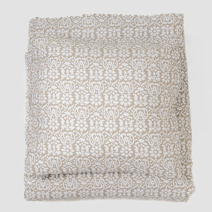 Capa de edredão de algodão Matilde taupe - PR