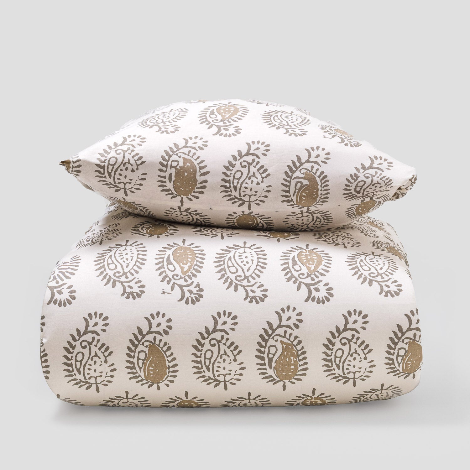 Capa de edredão de algodão Indonesia verde - PR